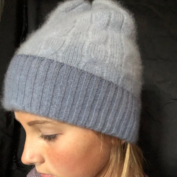 Scout's Boho Chic Hand Dyed Hand Made Accessories - Hand Dyed Made 100% Cashmere OMBRECable slouchhat